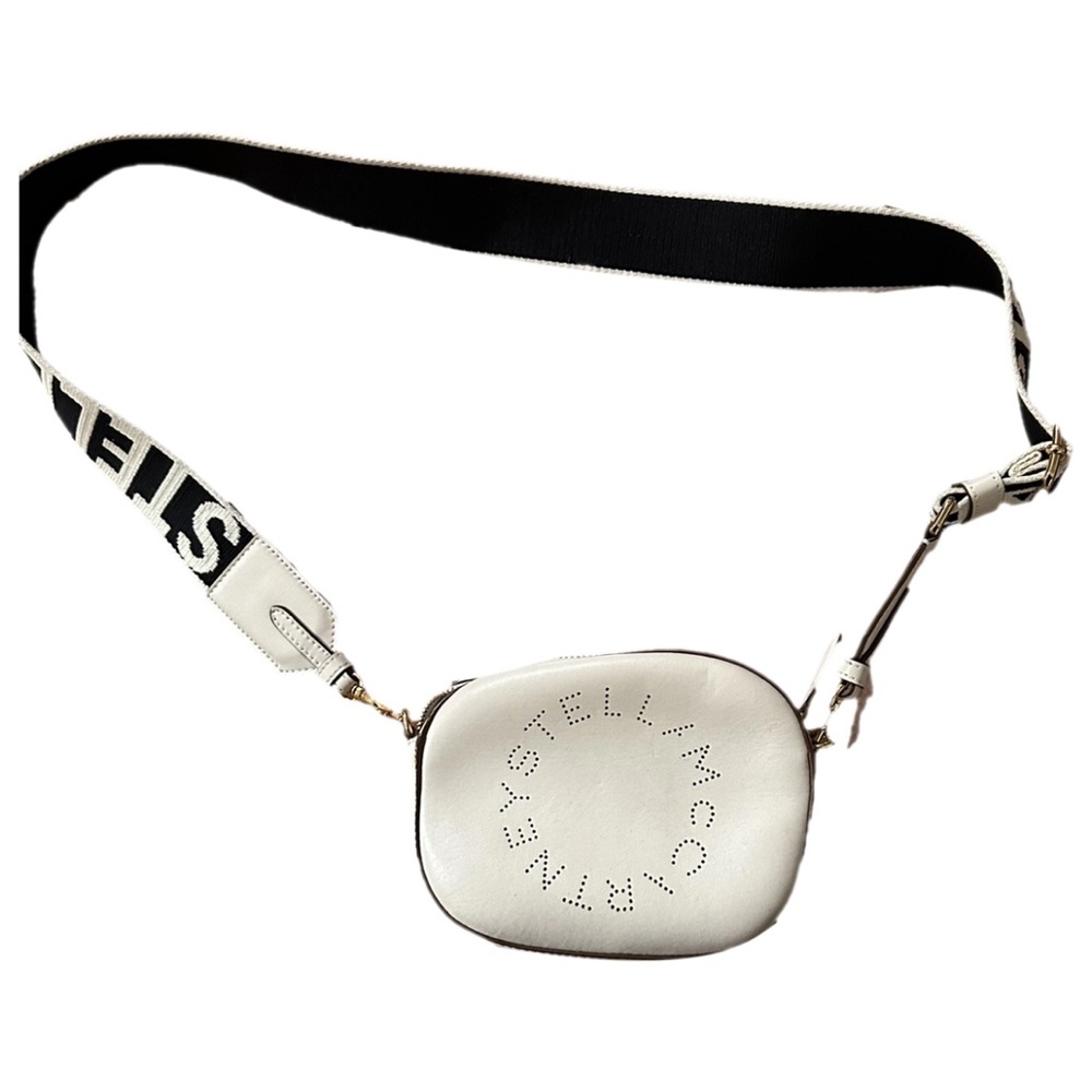 Stella McCartney Ivory Logo Crossbody Bag Vegan Leather